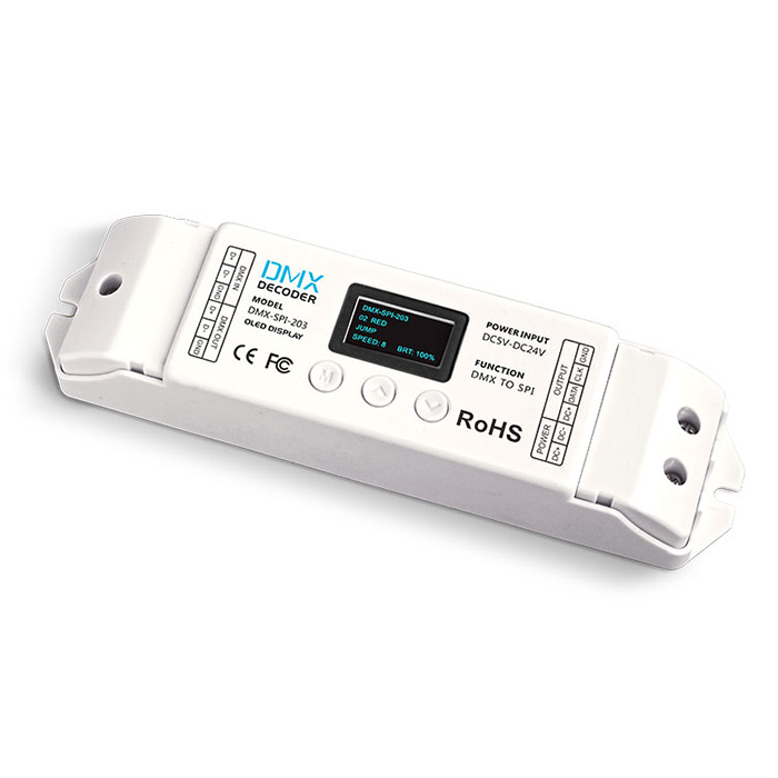 DC5~24V DMX-SPI Decoder DMX-SPI-203 DC5~24V DMX-SPI Decoder DMX-SPI-203
